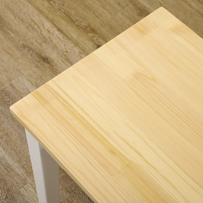 102 cm Wooden Dining Bench for 2 - Stylish White Kitchen & Dining Room Seating, Perfect for Entryway