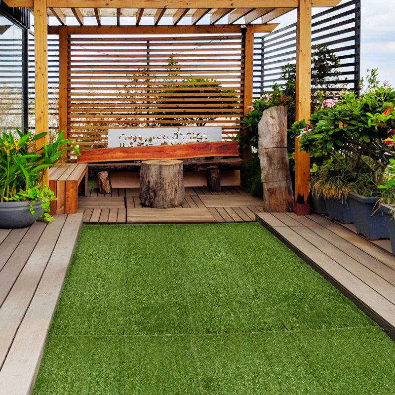 Artificial Grass Tiles (Pack of 10)