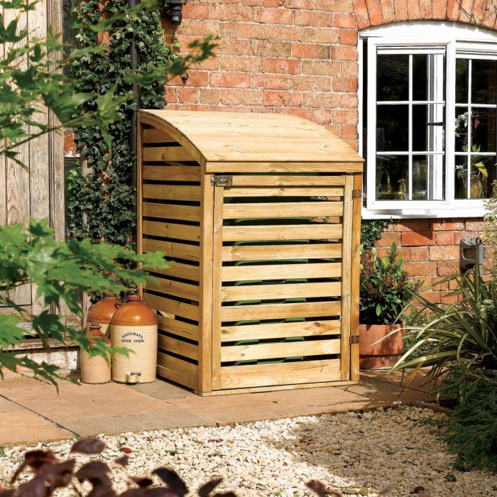 Outdoor Single Bin Store - Weatherproof
