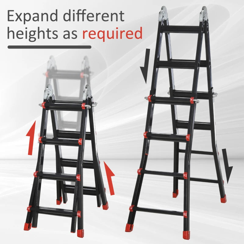 4M Aluminium Telescopic Ladder for Home and Garden