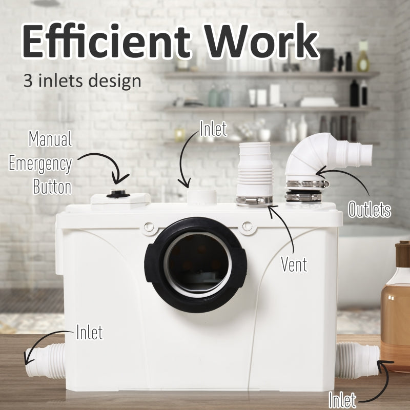 700W Sanitary Sink Basin with 4 Inlets