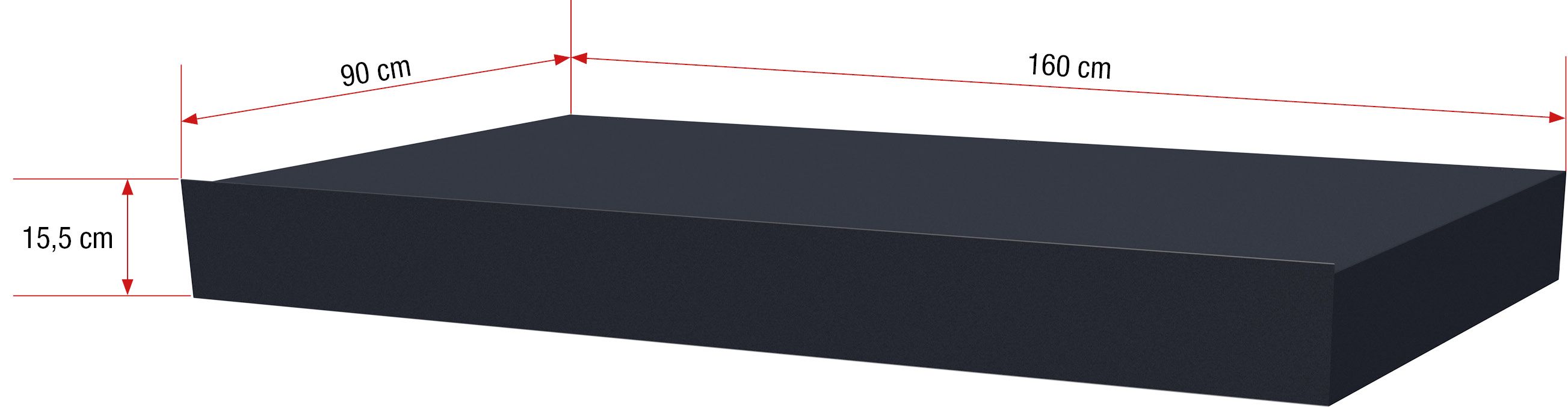 160x90cm Aluminium Canopy With LED Light Strip - Bespoke Colour