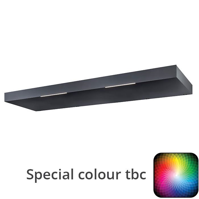 250x90cm Aluminium Canopy With LED Light Strip - Bespoke Colour
