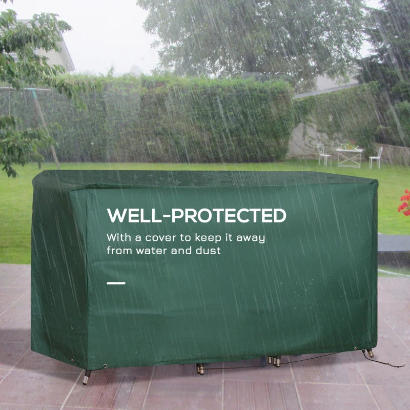 Dark Blue 3-Piece Patio Rattan Bistro Set with Cushioned Chairs and Coffee Table