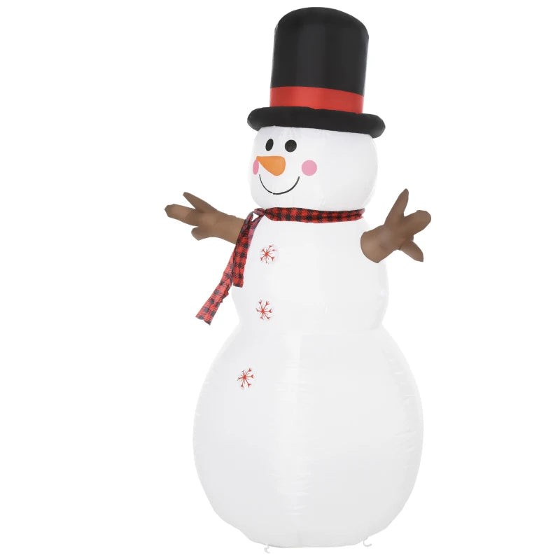 6ft Giant Inflatable Snowman Christmas Decoration with LED Lights - Cute Family Fun for Indoor & Outdoor Holiday Decor