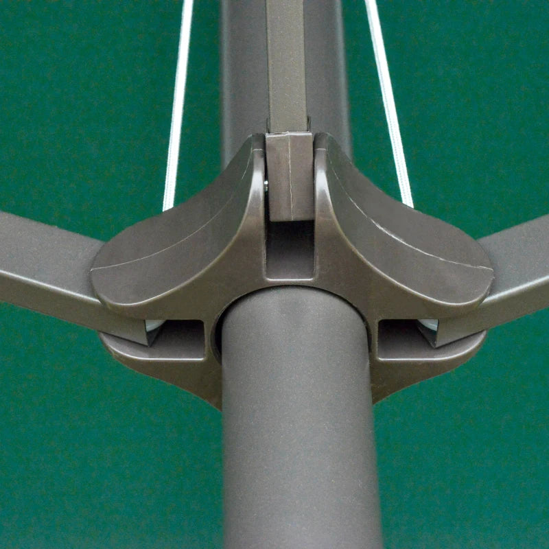 Dark Green 4.6M Double-sided Crank Sun Umbrella Canopy