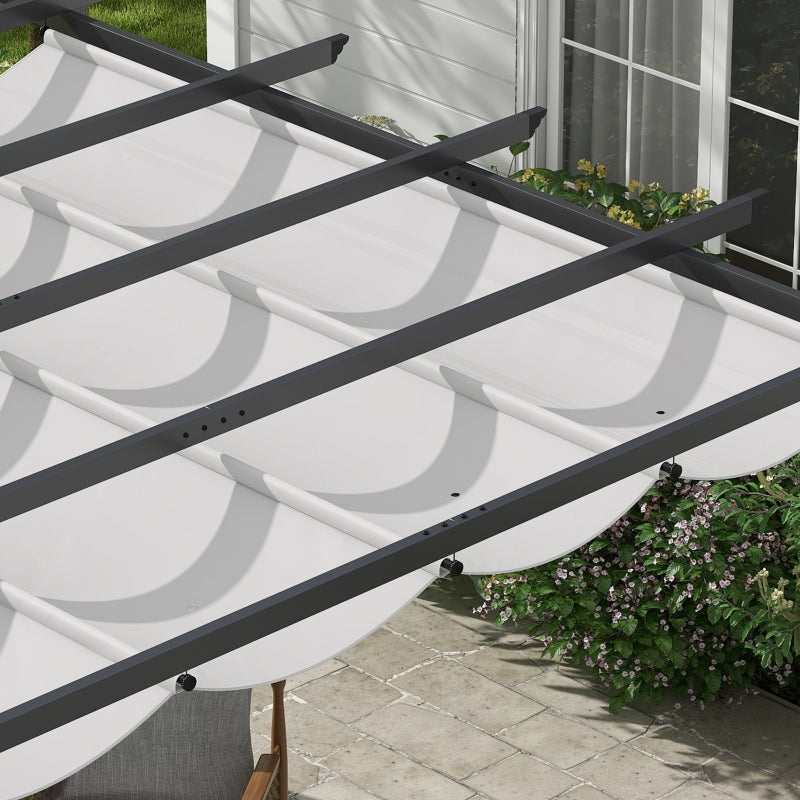 Light Grey 3m x 3m Aluminium Pergola