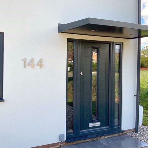 Alumasc Skyline CA160 Finchley Aluminium Door Canopy - All Colours