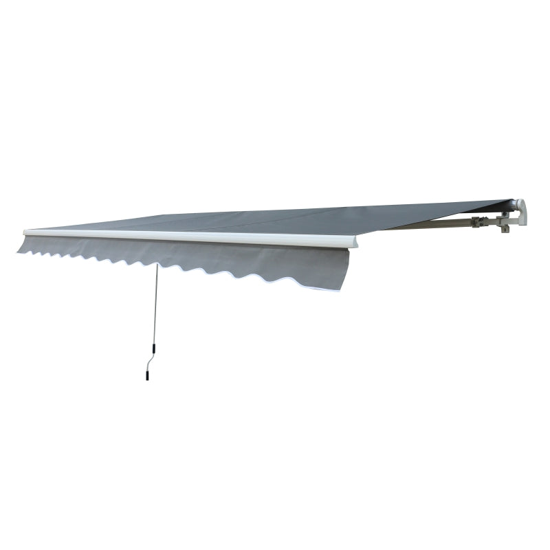 3m x 2.5m Grey Retractable Awning Canopy