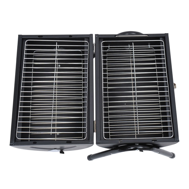 Compact Black Charcoal BBQ Grill