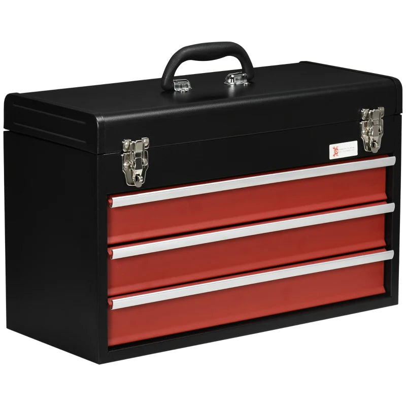 3 Drawer Lockable Tool Chest for Organizing