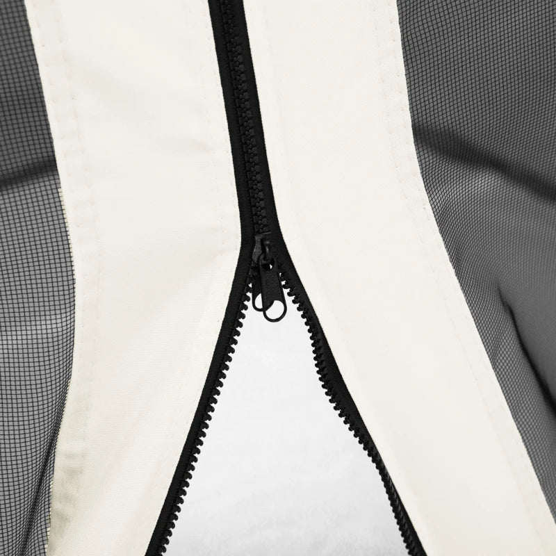 Universal Replacement Mesh Sidewall Netting for Gazebos and Canopy Tents - 302 x 207cm - White (Sidewall Only)