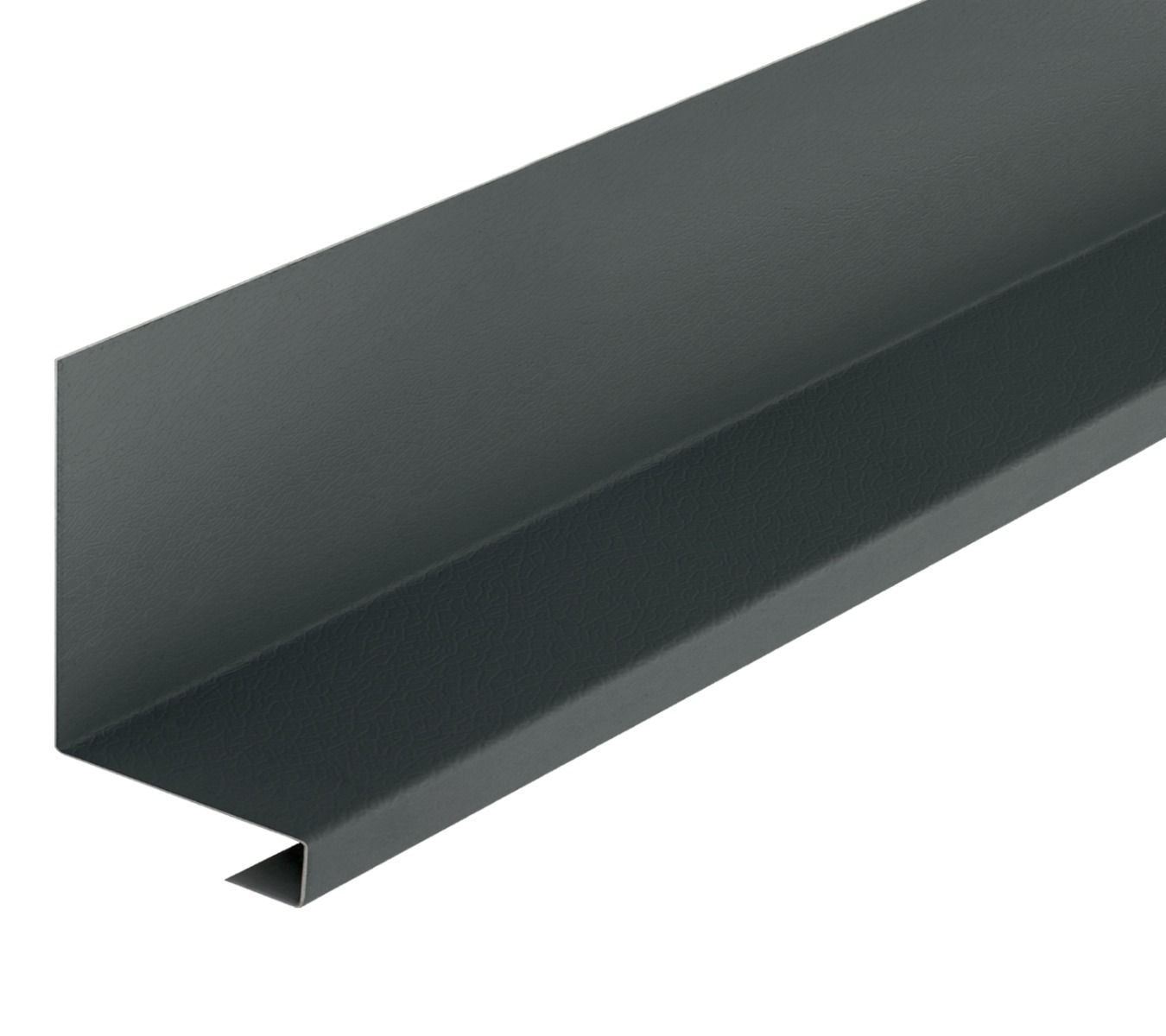 Drip Tray Flashing in PVC Plastisol Finish – 3m - Anthracite
