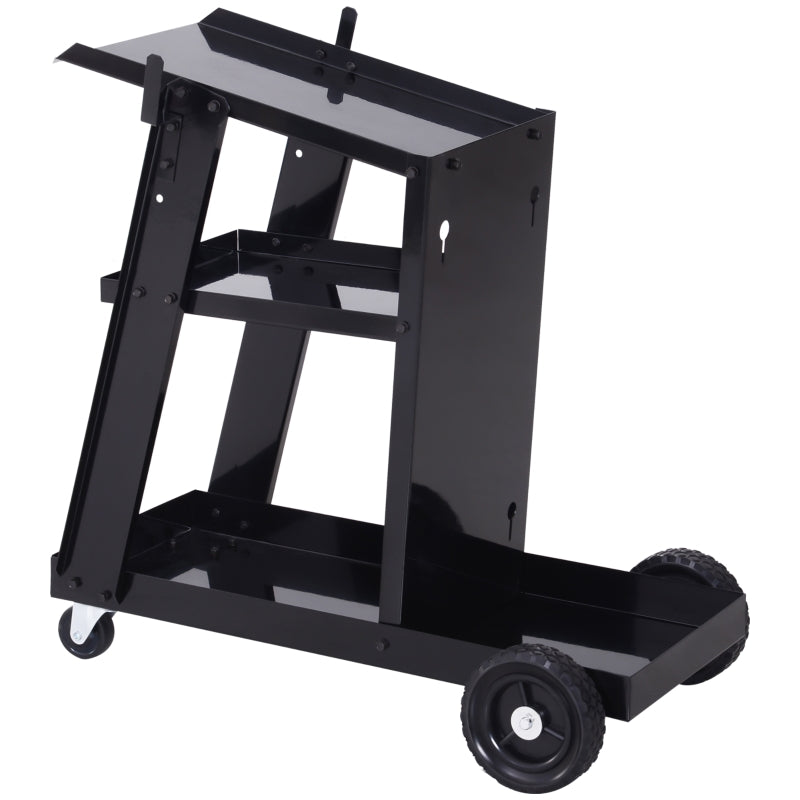 Welding Cart with Safety Chain and Wheels