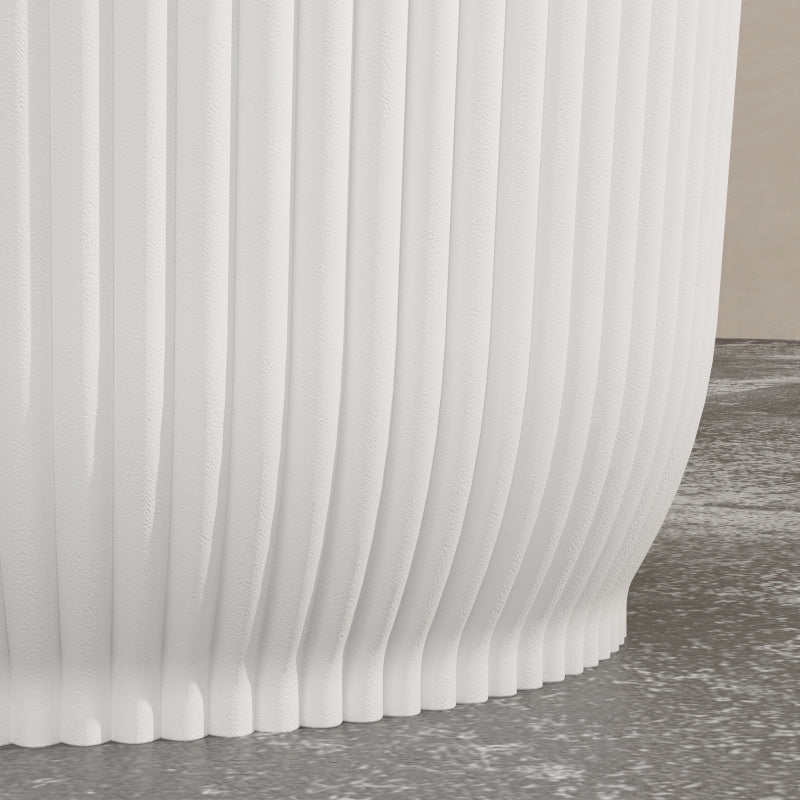 Set of Two 22cm White Planters - Stylish Indoor/Outdoor Flower Pots