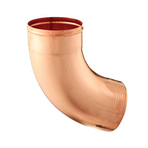 80mm Copper Downpipe 70 Degree bend