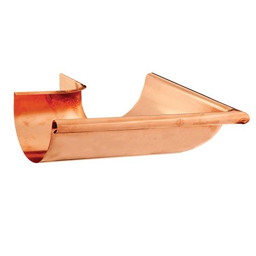 115mm Half Round Copper 90 Degree External Corner