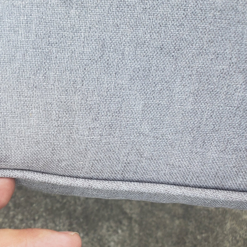 Light Grey Rattan Sun Lounger with Adjustable Backrest