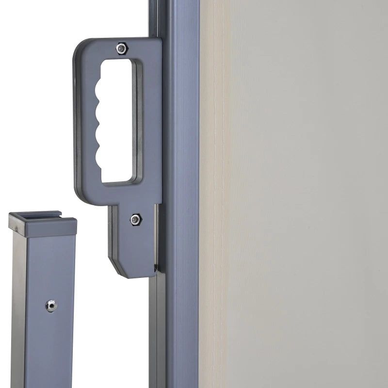 Beige Retractable Side Awning/Blind