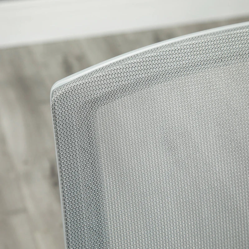 Vinsetto Ergonomic Mesh Office Chair Adjustable Height Armrest 360 Degree Swivel Castor Wheels Grey