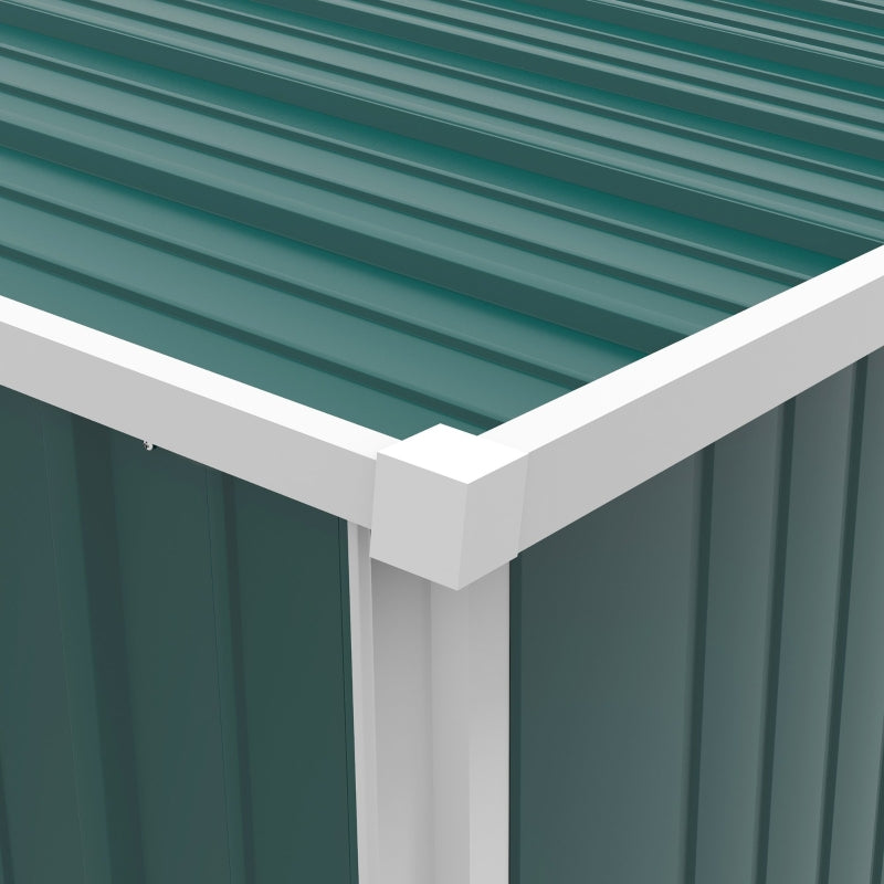 5.3ft x 3.1ft Green Metal Storage Shed