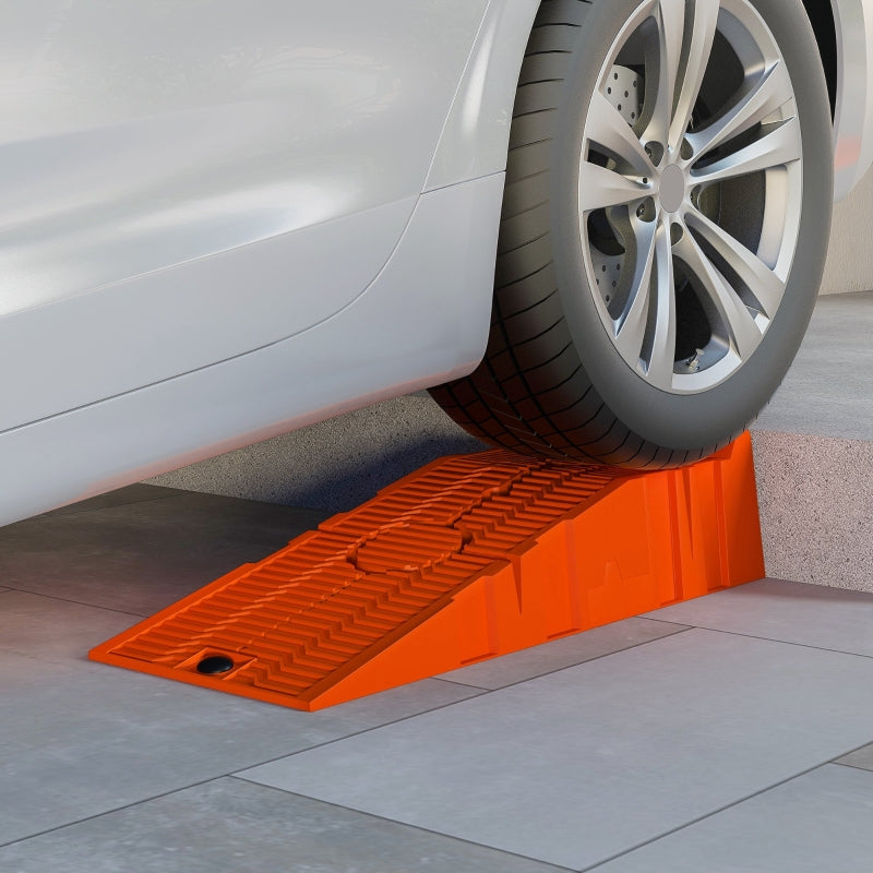 Orange 5 Ton Plastic Car Service Ramps