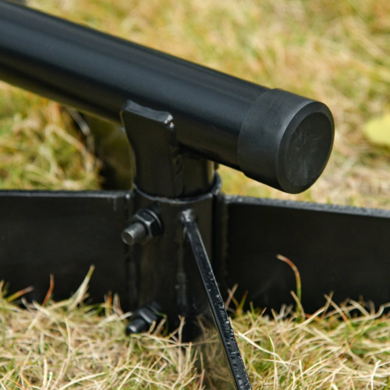 Steel Hanging Hammock Chair Stand - Black