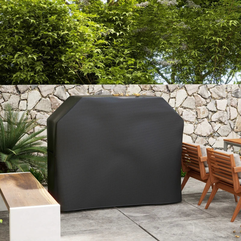 Black Protective Grill Cover - 147 x 61cm, Plastic Coated