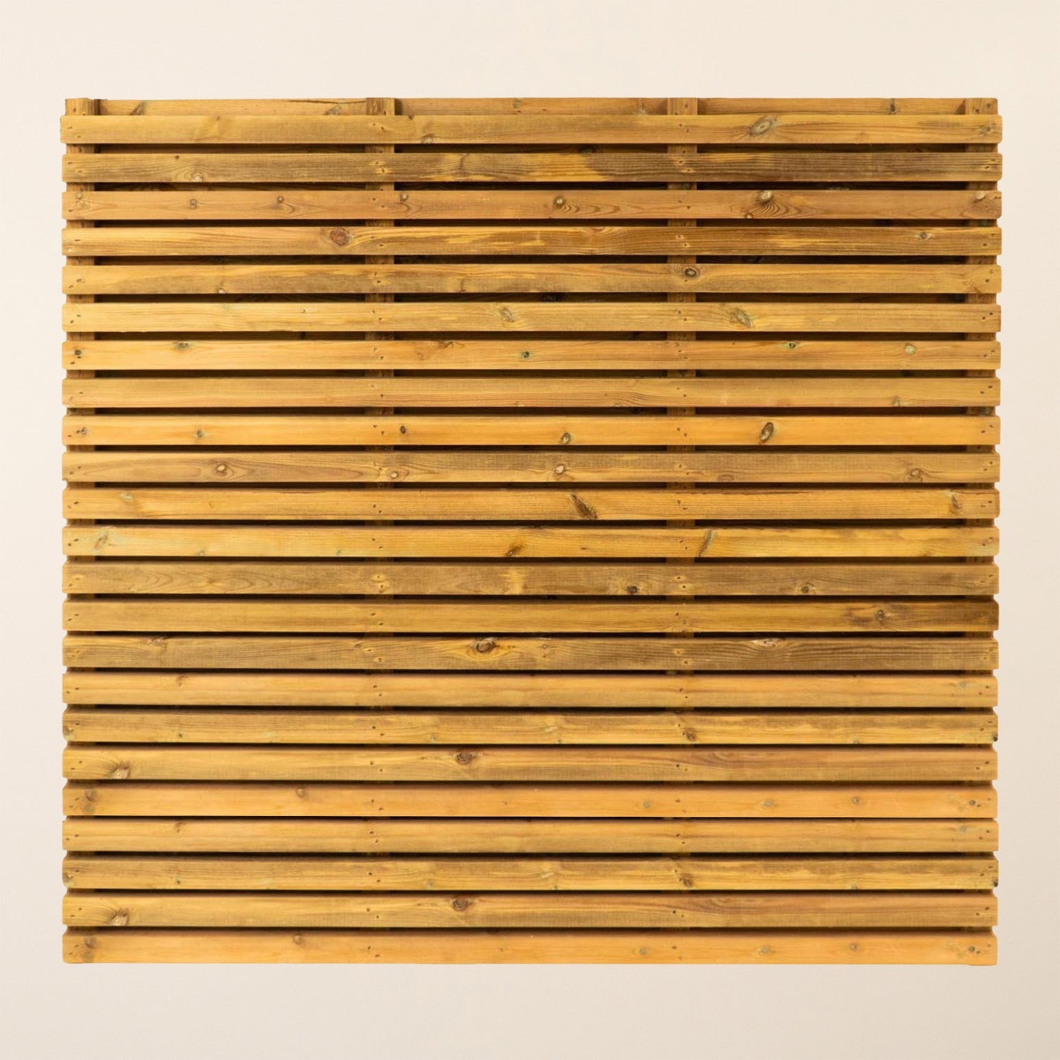 Double Sided PSE Slatted Fence Panel for Modern Garden Screening and Fencing