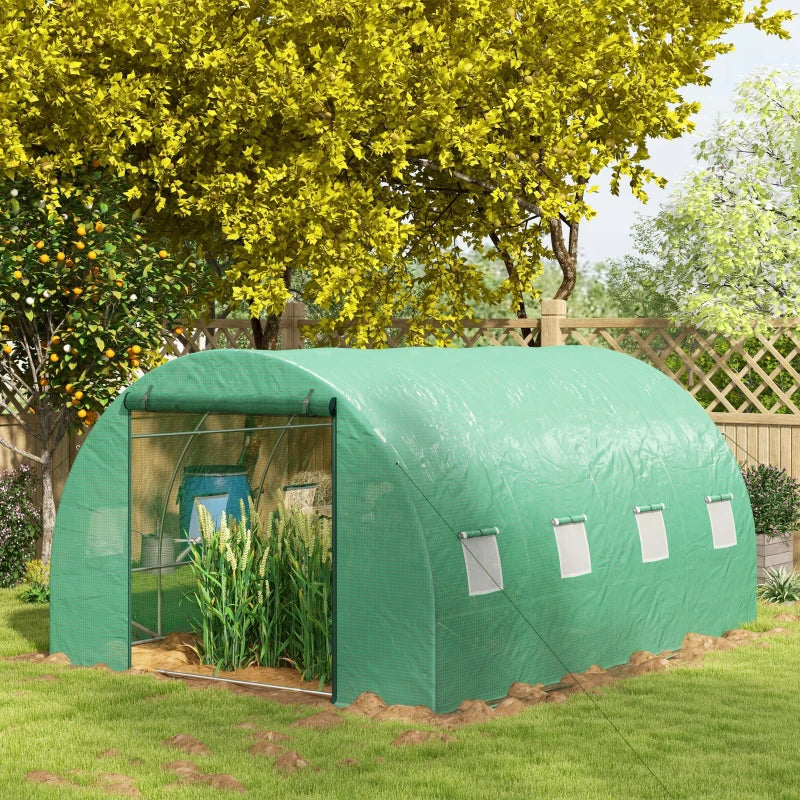 4m x 3m Polytunnel With Integrated Sprinkler System, Greenhouse