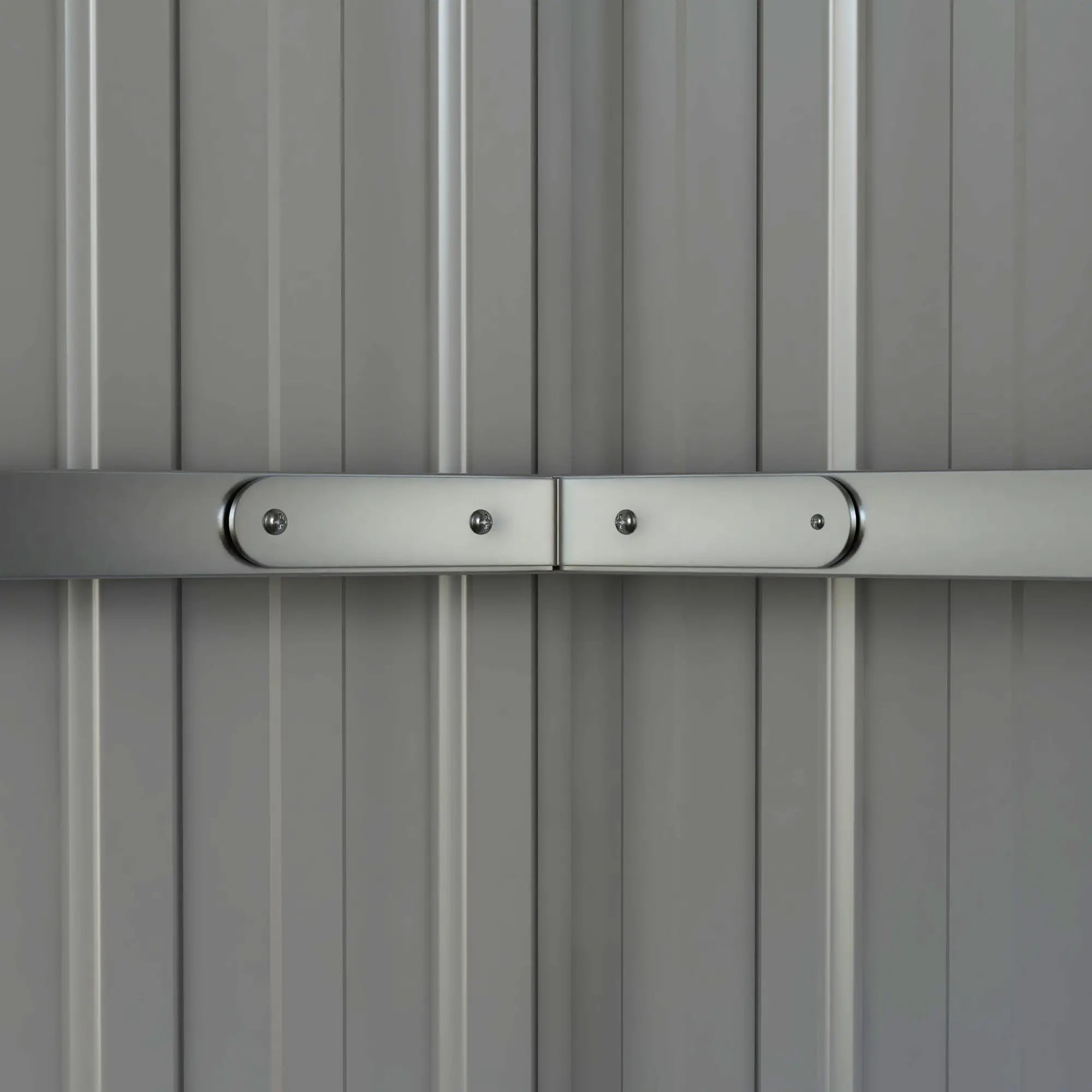 11ft x 5.6ft Dark Grey Steel Garden Shed With Lockable Doors and Gloves