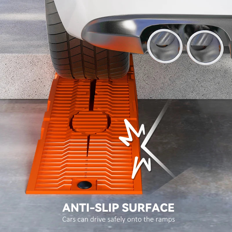 Orange 5 Ton Plastic Car Service Ramps