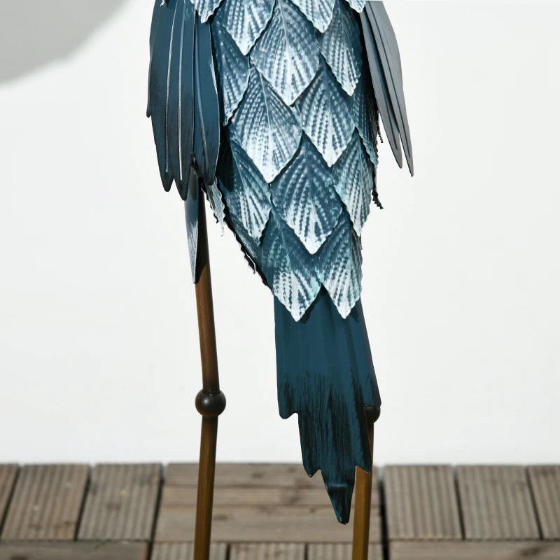 Colorful Crane Garden Statues - 2 Piece Set