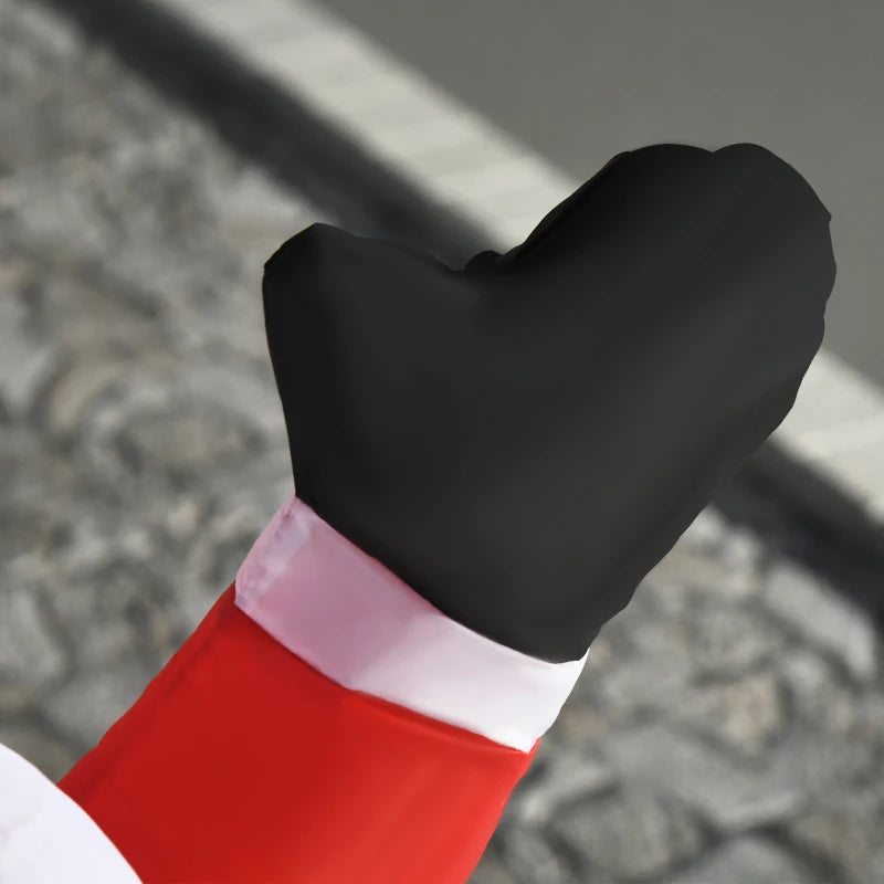 4ft Inflatable Christmas Santa Claus Decoration with LED Lights - Air Blown Outdoor Holiday Yard Décor