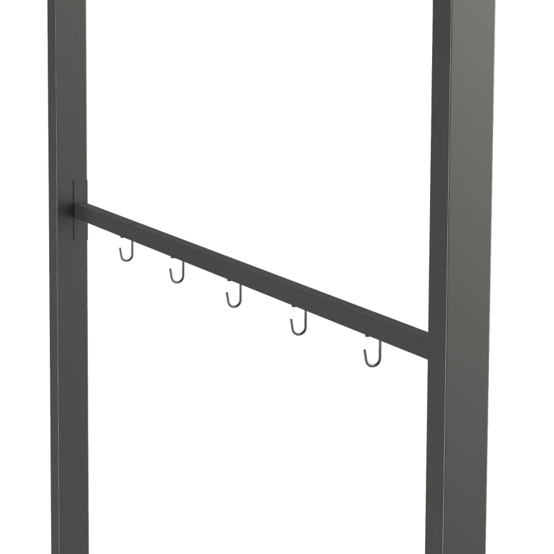 Beige BBQ Grill Gazebo Tent with Metal Frame and Curved Canopy