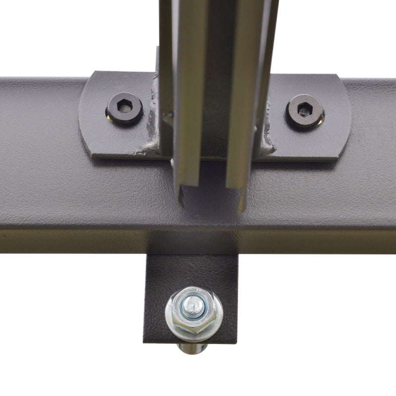 3m x 3m Lean-to Cream White Pergola With Grey Frame