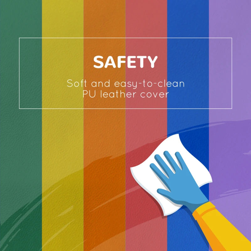 11-Piece Soft Play Set for Kids Foam Blocks Climbing Crawling Multicoloured Indoor Fun