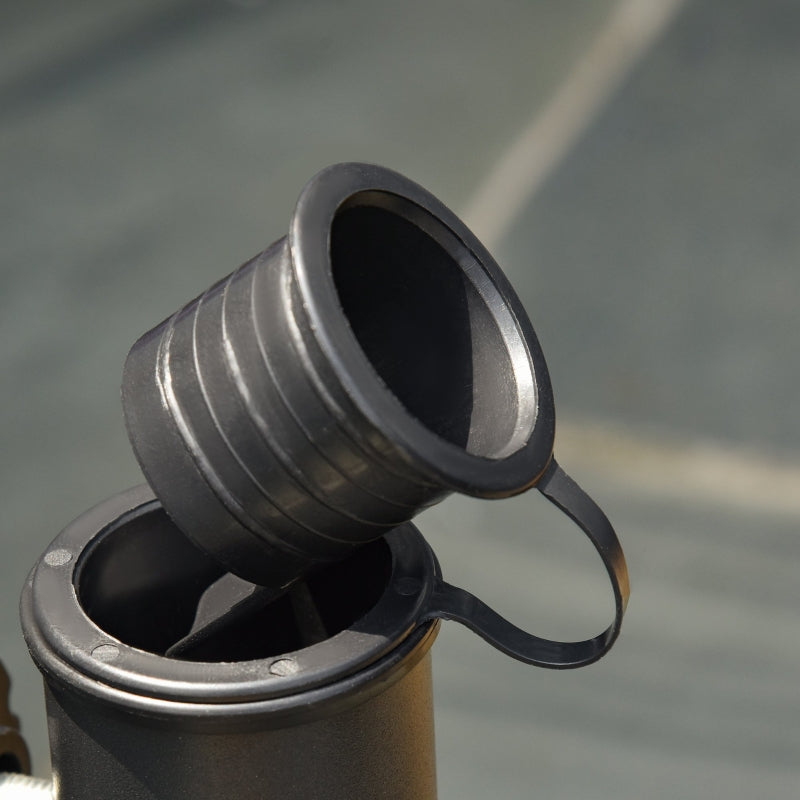 Black Square Cement Parasol Base - 20kg, Fits Φ32mm, Φ38mm, Φ48mm Pole