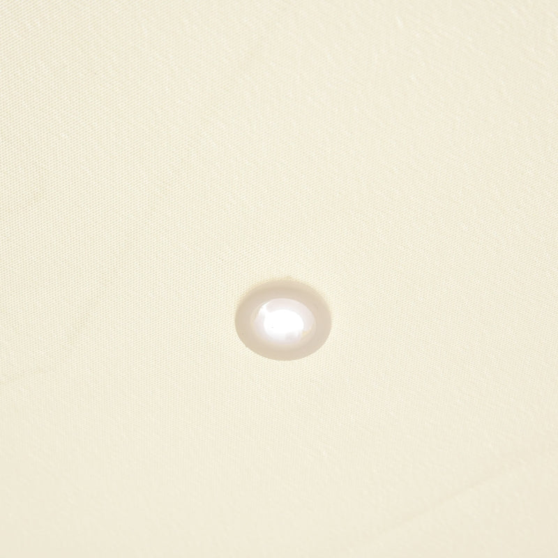 Cream Metal Wall Gazebo Canopy - 4x3m Garden Shelter