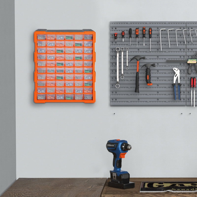 60 Drawer Wall Mount Storage Cabinet for Tools
