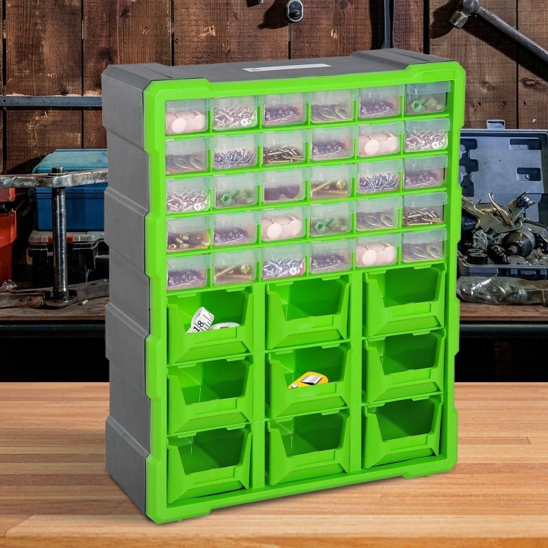 Efficient 39 Drawer Wall Mount Storage Solution