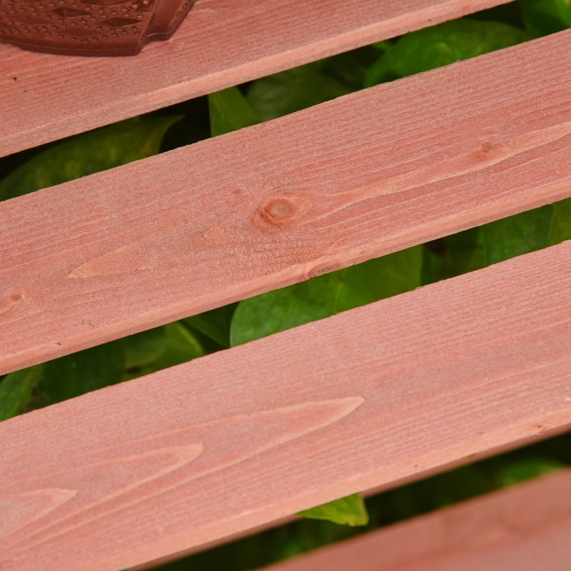 Orange Polycarbonate Garden Cold Frame Greenhouse with Adjustable Shelves