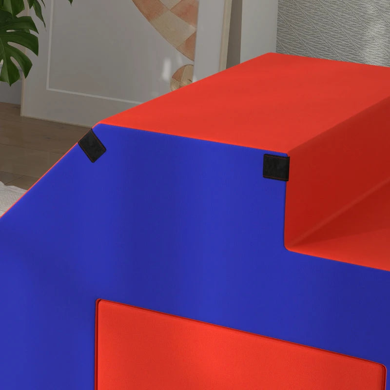 Soft Play Set for Toddlers 1-3 Years Foam Climber Blocks Dark Blue Color