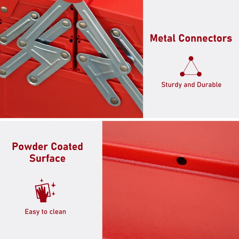 Professional 3-Tier Metal Tool Box for Storage