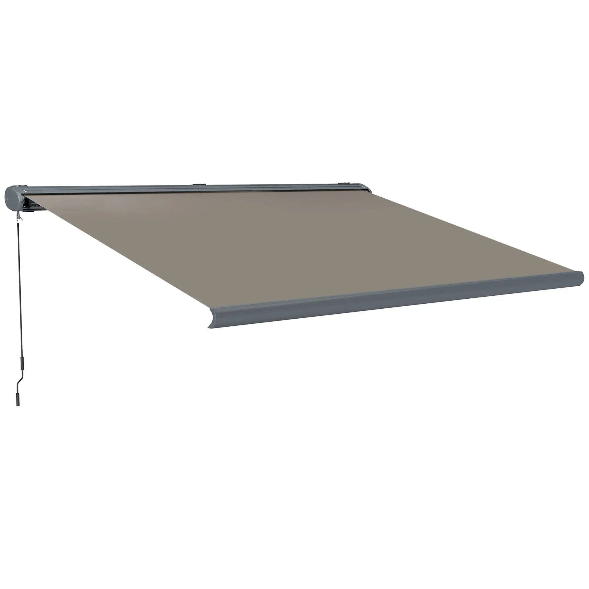 4m x 3m Full Cassette Electric Awning with Remote Controller - Aluminium Framed Retractable Garden Awning, UPF50+ Sun Shade Canopy