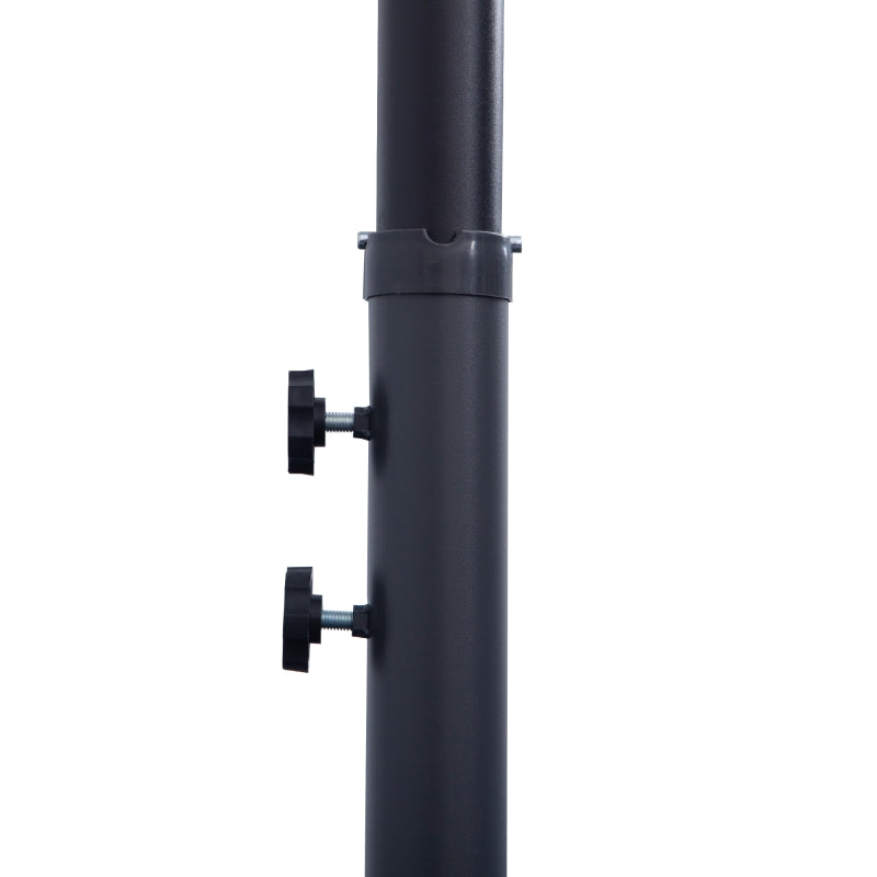 3m Cream White Cantilever Patio Umbrella with 18 Ribs & Vents