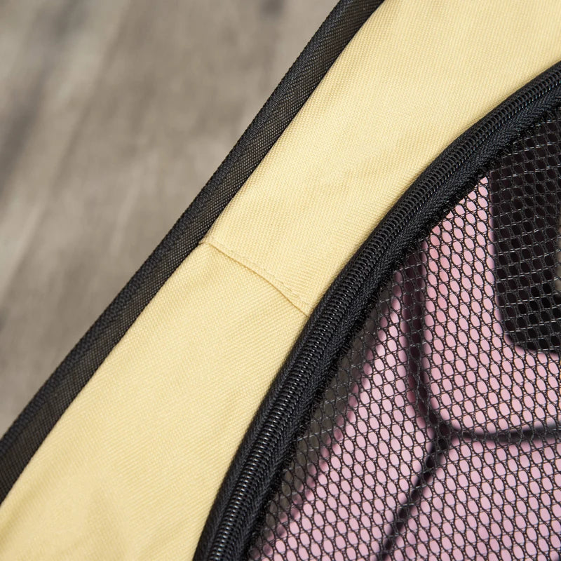 Pink Fabric Pet Whelping Box & Playpen for Dogs, Cats, Puppies, Rabbits, Guinea Pigs - Includes Carry Bag, 90x41cm