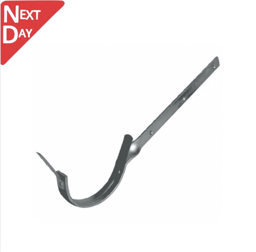 125mm Half Round Anthracite Grey Galvanised Steel Side Fix Rafter Bracket