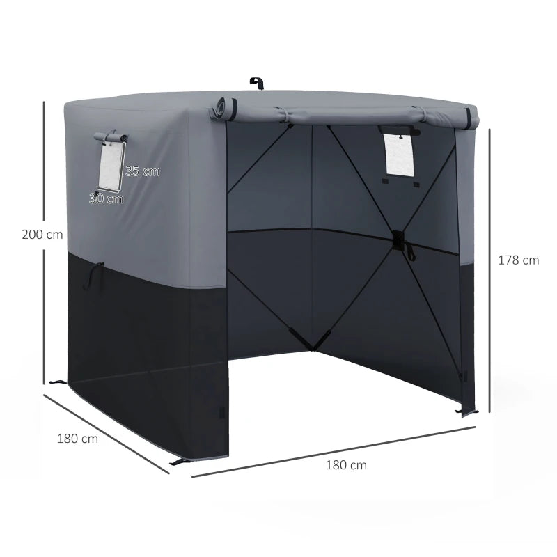 Black 2x2m Pop-Up Gazebo Kit