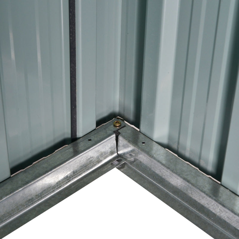 Dark Grey 8ft x 6ft Garden Storage Shed